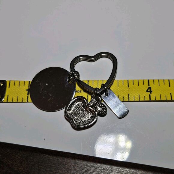 *Sale* Thanks For Making A Difference In My Life Red Apple Keychain Teacher Gift - Picture 4 of 9